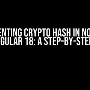 Implementing Crypto Hash in Node.js 22 and Angular 18: A Step-by-Step Guide